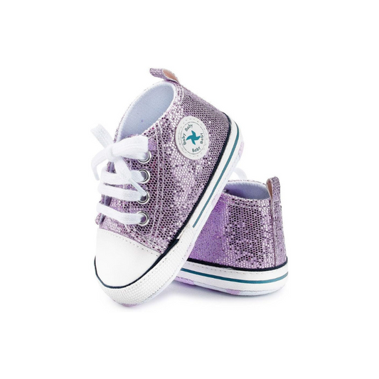 Anti-Slip Sole First Walkers Star High Top baby girl shoes