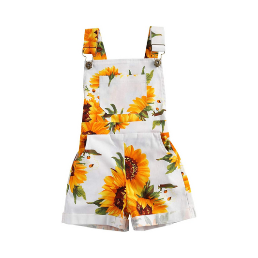 Toddler Baby Girl Sunflower Print Outfit