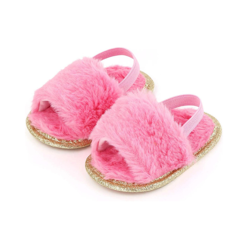 Newborn Infant Baby Plush Slippers